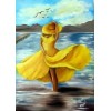 Woman in Yellow in Lake - その他 - 