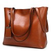 Women Tote Purse For Work Soft Leather Top Handle Satchel Handbags Shoulder Bag - Bag - $34.99 
