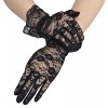 Women's Short Sheer Lace Pattern Gloves Bridal Wedding Gloves - 连衣裙 - $9.99  ~ ¥66.94