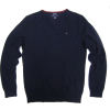 Women's Tommy Hilfiger V-neck Pullover Sweater in Navy Blue (Ladies) - Pullovers - $57.99 
