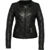 Women Black Handmade Diamond Quilted Re - Куртки и пальто - 