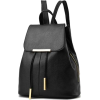 Women Black Travel Backpack Rucksack Fau - Plecaki - $39.00  ~ 33.50€