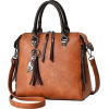 Women Faux-Leather Distressed Asymmetri - Hand bag - 