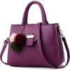 Women Faux-Leather Tote Messenger Handba - Hand bag - 