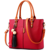 Women High Quality Faux-Leather Bag with - Torby z klamrą - 