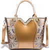 Women Patent Leather Handbag - Borsette - 