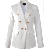 Women blazer white - 腰带 - $65.00  ~ ¥435.52