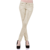 Womens Designer Jeggings Denim Distressed Skinny Club Leggings Coconut Creme - 紧身裤 - $34.99  ~ ¥234.44