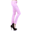Womens Designer Jeggings Denim Distressed Skinny Club Leggings Peony Pink - Leggings - $34.99 