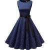 Women's 50s 60s Rockabilly Cocktail Dress Sleeveless Vintage Prom Swing Party Dr - ワンピース・ドレス - £12.99  ~ ¥1,924