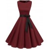 Women's 50s 60s Rockabilly Cocktail Dress Sleeveless Vintage Prom Swing Party Dr - Kleider - £19.99  ~ 22.59€