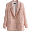 Women's Blazer Notched Single Button Lon - Jacket - coats - 