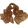 Womens Brown Leopard Print Long Scarf for Winter and Autumn - Scarf - $18.00 