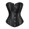 Women's Bustier Corset Top Sexy Lingerie Sets Black Satin Waist Cincher - Underwear - $30.99 