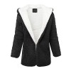 Women's Casual Hooded Faux Fluffy Cardigan Jacket Coat Outwear - Outerwear - $18.99 