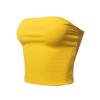 Women's Causal Summer Cute Sexy Double Layering Strapless Tube Crop Top - Shirts - $6.97  ~ £5.30