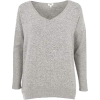 Womens Grey V neck - Pullovers - 