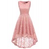 Women's Homecoming Vintage Floral Lace Hi-Lo Cocktail Formal Swing Dress - 连衣裙 - $12.99  ~ ¥87.04