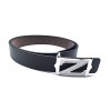 Womens Leather Belts Letter Z Plate Buckle Waist Belt 1.18 - ベルト - $9.99  ~ ¥1,124