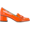 Women's Orange Marmont Heeled Loafers - Mocasines - 