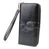 Womens RFID Blocking Large Capacity Wax Genuine Leather Ladies Wallet for Women - Hand bag - $24.99 