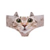 Womens Sexy Valentine's Day Gift 3D Animal Cat Print Cute Briefs with Ears Bikini Panties Briefs Underwear - 内衣 - $7.50  ~ ¥50.25