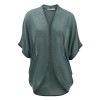 Womens Short Sleeve Open-Front Batwing Cardigan - Made in USA - 半袖衫/女式衬衫 - $16.95  ~ ¥113.57
