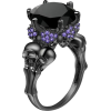 Women's Skull Ring Rhodium Princess Ring - Rings - $7.64  ~ £5.81