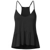 Women's Solid Swing Fit Stretchy Spaghetti Strap Fit Flare Waist Tank Top - Shirts - $7.98 