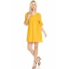 Women's V-Neck Loose Fit T-Shirt Dress - sukienki - $25.50  ~ 21.90€