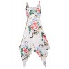 Women's sleeveless Halter Summer Beach Sundress Floral Print Casual Midi Dress - Dresses - $38.99 