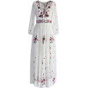  Wondrous Floral Embroidered Maxi Dress - Obleke - 75.00€ 