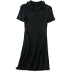 Wood Ear Short Sleeve Waist Dress - Kleider - $25.99  ~ 22.32€