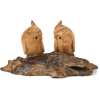 WoodRoseCraft Etsy pair of owls - Przedmioty - 