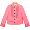 Wool silk jacket with plisse detail - アウター - $2,800.00  ~ ¥315,135