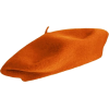 Wool Beret In Orange - Hüte - 