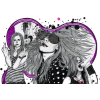 Purple Avril Lavigne - イラスト - 