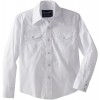 Wrangler Big Boys' Dress Western Solid Snap Shirt - 半袖シャツ・ブラウス - $15.95  ~ ¥1,795