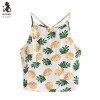 YANG-YI Clearance, Hot Summer Women Pineapple Print Tank Top Short Halter T-Shirt - Top - $3.57 