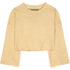 YEEZY Cropped cotton sweater (SEASON 1) - 长袖衫/女式衬衫 - $198.00  ~ ¥1,326.67