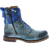 YELLOW CAB soldier blue boot - Škornji - 