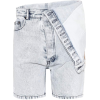 Y/PROJECT Folded denim shorts - pantaloncini - 