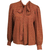 YVES Saint Laurent Blouse Silk 1976 70s - Long sleeves shirts - 
