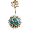 YVONNE LÉON Turquoise Mini Pineapple Gol - Aretes - 