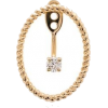 YVONNE LÉON oval framed 18kt gold diamon - Серьги - 