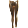 Yellow Gold Shiny Liquid Leggings Full Length - レギンス - $13.90  ~ ¥1,564