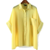 Yellow Blouse - Košulje - kratke - 