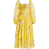 Yellow Dress Floral - sukienki - 