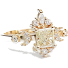Square Princess Cut Diamond Unique Engag - リング - 