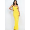 Yellow Racer Back Maxi Dress - Dresses - $16.50 